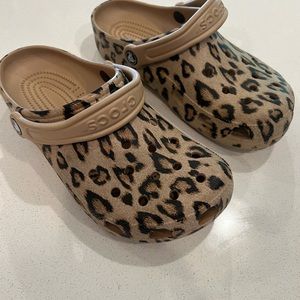 Leopard Print Crocs